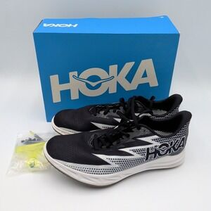 HOKA U Crescendo MD Men's 8.5 NEW Track & Field Spikes Black White 1134520 /BWHT